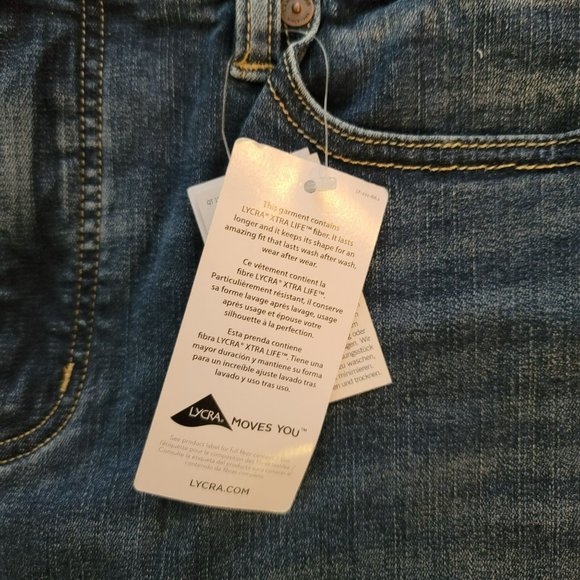 Lands End Jeans Richland Wash Hidden Control Panel Size 10P DH107 - Picture 6 of 10